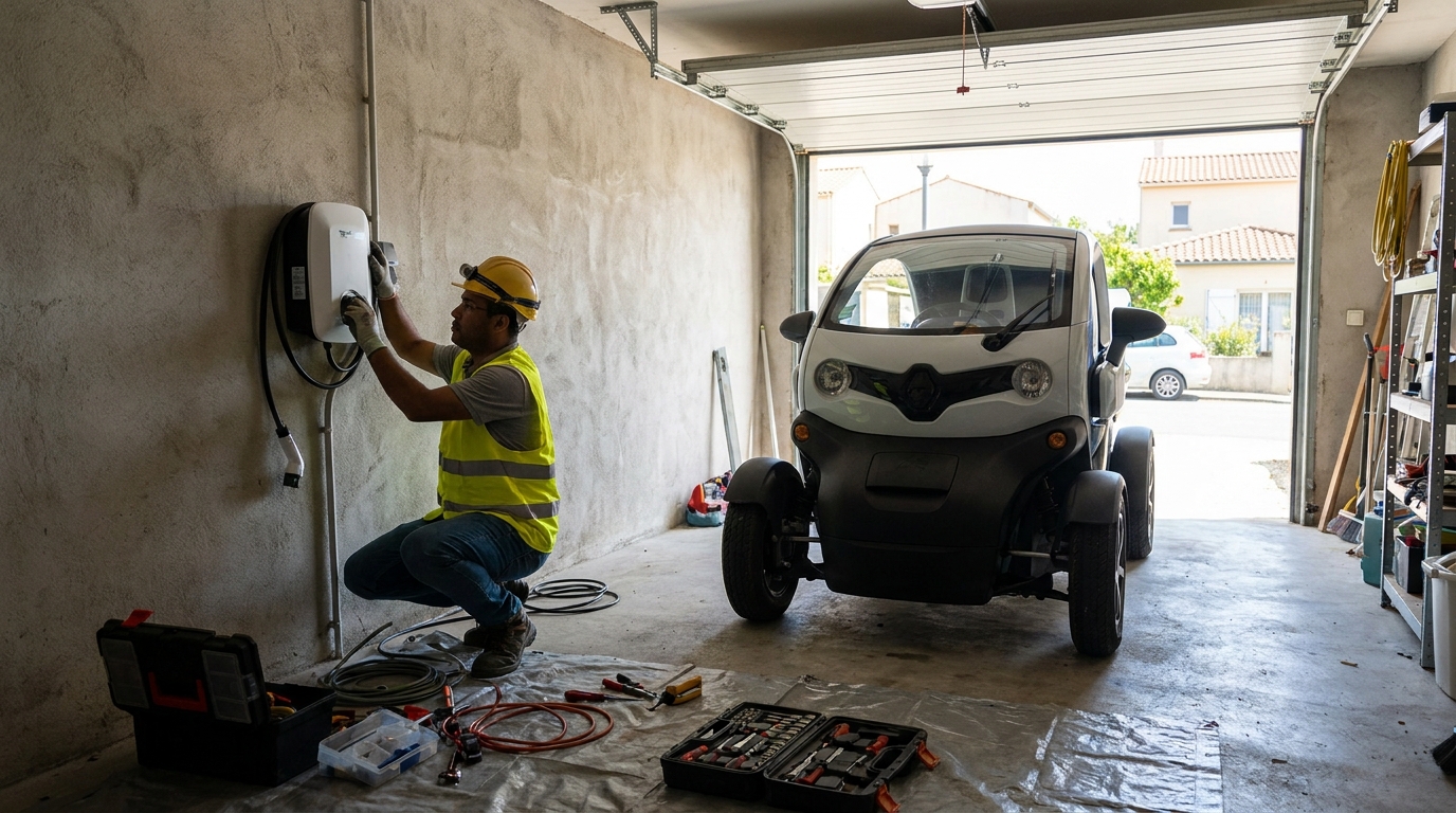 Instalacao de carregador de carro eletrico profissional em Cascavel‑PR