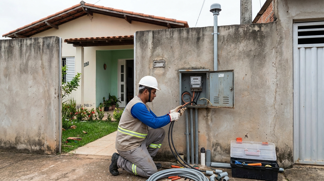 Instalacao de padrao de energia em Cascavel‑PR